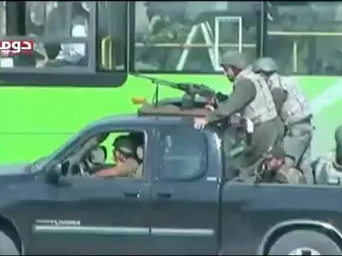 Syria فري برس ريف دمشق دوما مميز شبيحة المجرم والخائن بشار 14 5 2012 Damascus