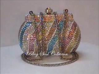 Light Multi Color Crystal Purse