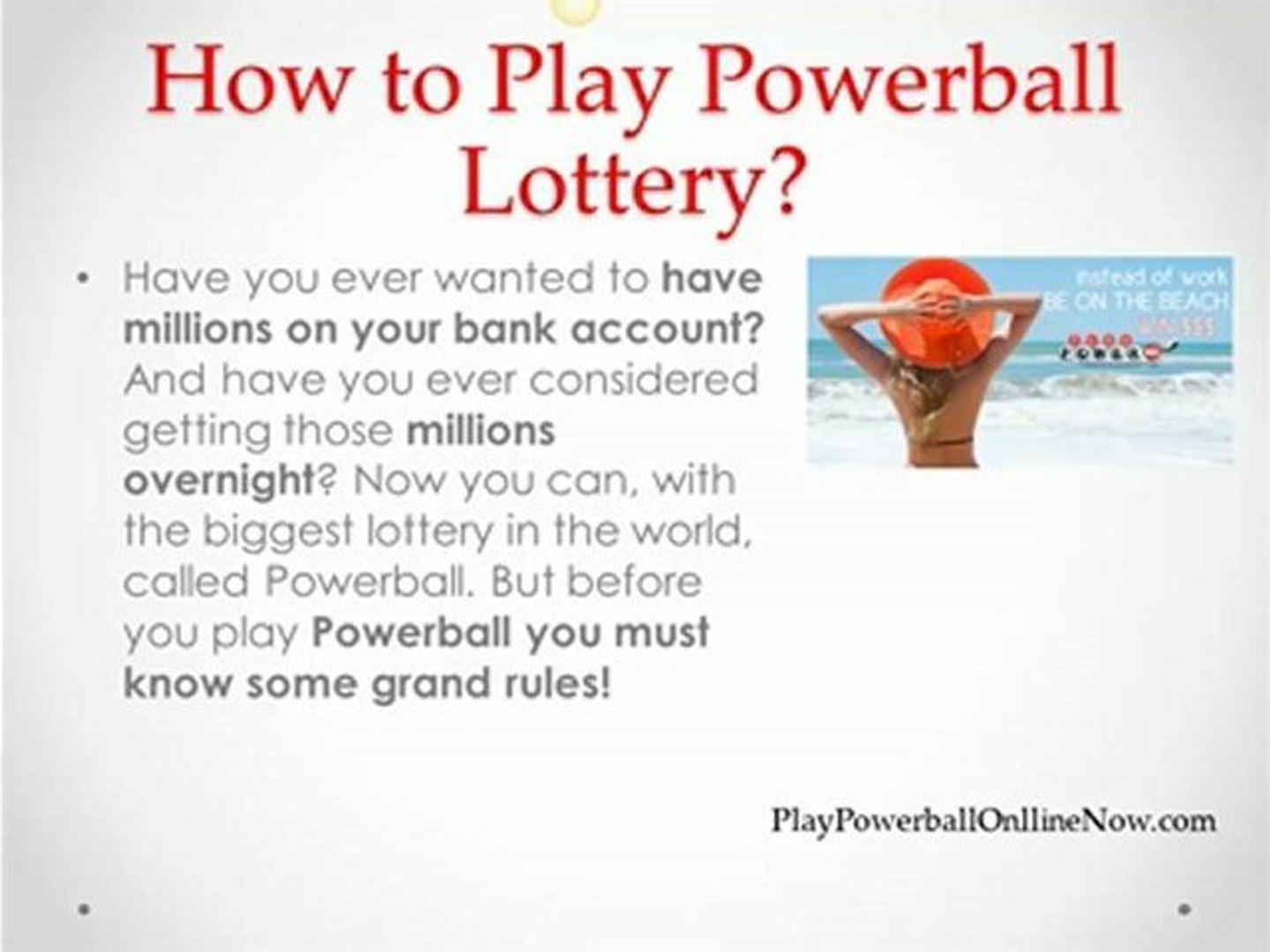 Powerball Rules