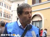 I precari della Giustizia di Roma e del Lazio manifestano sotto Montecitorio