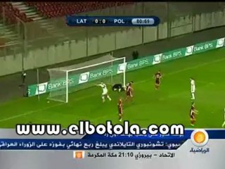 اهداف مقابلة بولندا ضد لاتفيا
