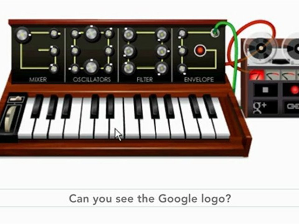 Amazing Bob Moog doodle
