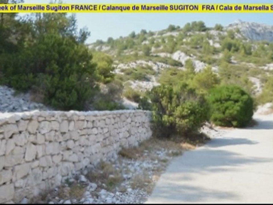 Calanque de Sugiton Diaporama commenté ENGLISH FRENCH SPANISH