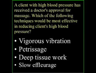 Massage Test Question #47