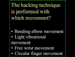 Massage Test Question #28