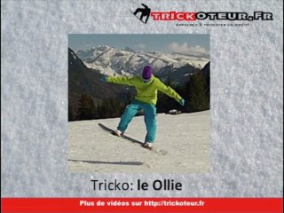 Apprendre à faire un ollie en snowboard