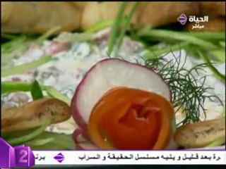 الشيف الشربيني  سلطة لبنة مع الطماطم والخيار