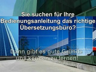Übersetzung Bedienungsanleitung - InPrompt Übersetzungen und Kunden-Service-Center