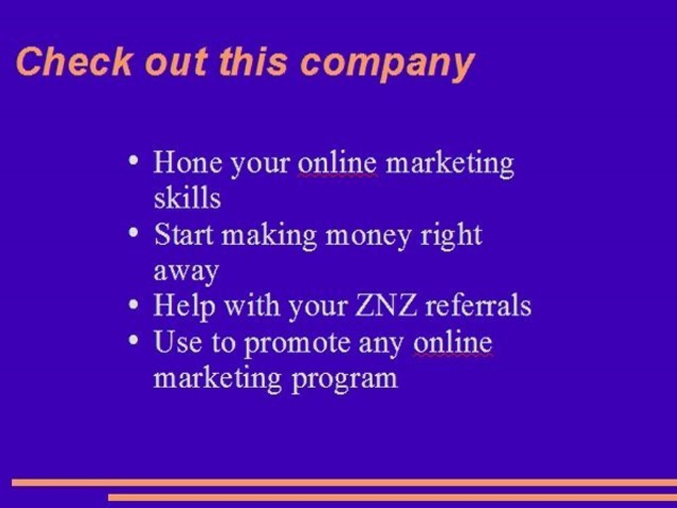ZNZ Zip Nada Zilch  Information and Online Marketing  Assistance