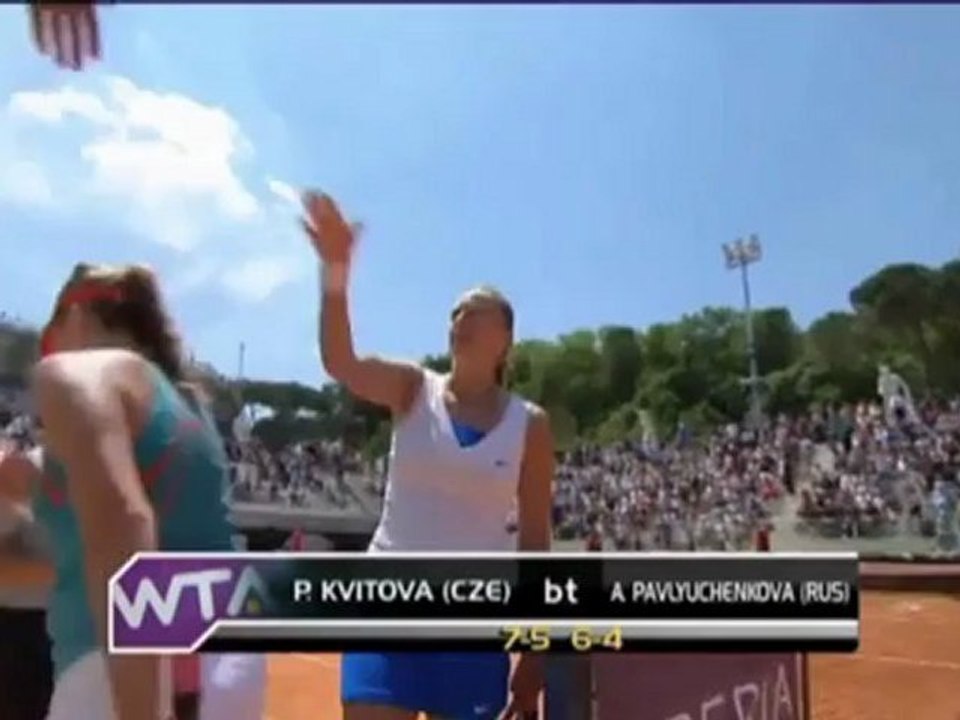 Rom: Kvitova nach über 2 Stunden weiter