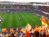 MHSC - Lille : Ambiance à l'échauffement des joueurs