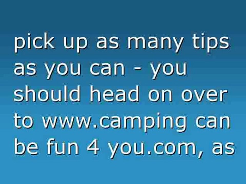 Properly Planning For All Your Camping Needs