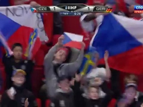 Hockey. 2012.05.15. IIHF World Championship 2012. Gpoup S. Czech Republic - Germany. 1-st period