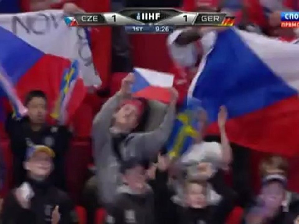 Hockey. 2012.05.15. IIHF World Championship 2012. Gpoup S. Czech Republic - Germany. 1-st period