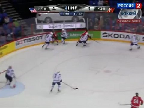 Hockey. 2012.05.15. IIHF World Championship 2012. Gpoup H. USA - Switzerland. 3-rd period