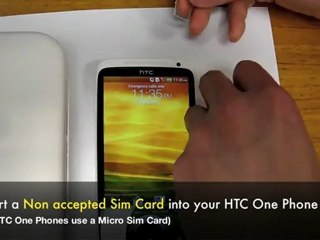How to Unlock HTC One (S, V, X) Network by Remote ...