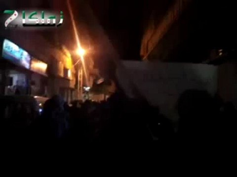 Syria فري برس ريف دمشق زملكا مظاهرة مسائية حاشدة 15 5 2012 ج1 Damascus