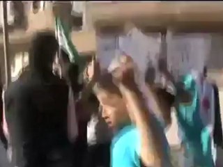 Syria فري برس يف دمشق  مدينة حمورية  مظاهرة شبابية  15 5 2012 ج1 Damascus