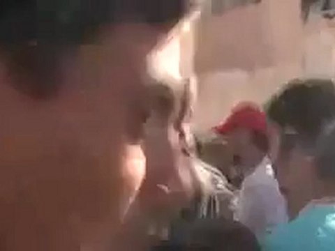 Syria فري برس ادلب سرمين استقبال ثوار سرمين للمراقيسن الدوليين 15 5 2012 Idlib