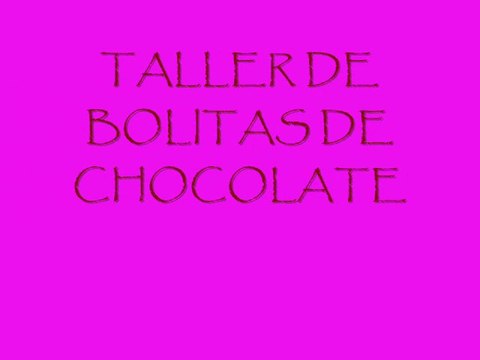 Taller de bolitas de chocolate