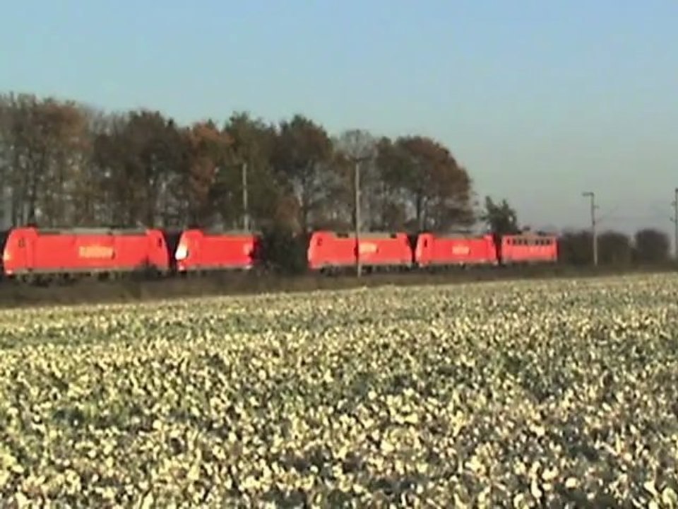 Züge Brühl-Walberberg, LTE 185, MWB 182, 425, 101, 146, DBAG 185, Railion 185, 152, 460, RAN 185, ICE II, 140, 152