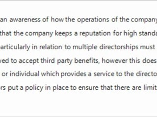 Trevor McClintock - Responsibilities of a company director