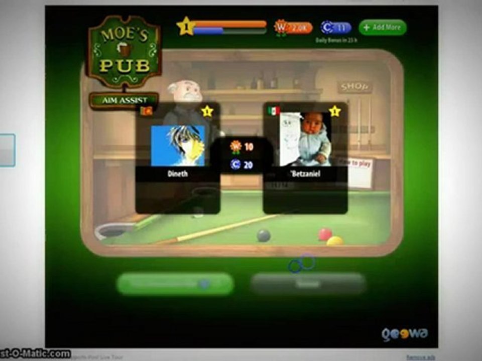 Pool Live Tour Cheats  AIM-LINE HACK 2012 MAY
