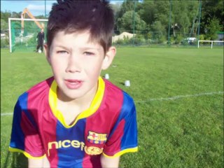 Mattéo 8 ans, "allez les bleus, faîtes nous kiffer!"