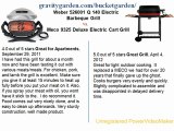 Weber 526001 Q 140 Electric Barbeque Grill VS.Meco 9325 Deluxe Electric Cart Grill, Satin Black