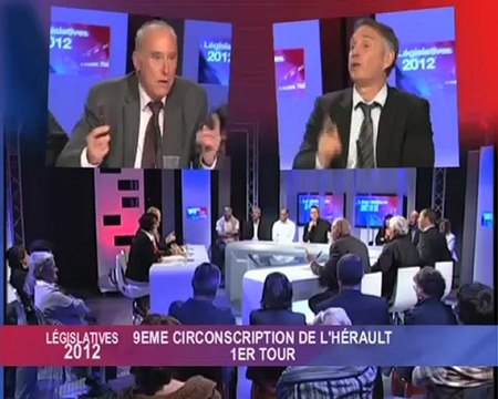 LEGISLATIVES - 9e CIRCO. Hérault - 15/05/12 - débat 1er tour