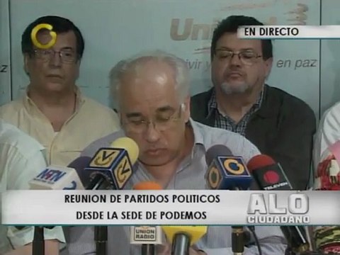 MUD ratifica el uso de tarjeta unitaria en elección presidencial