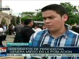 Periodistas hondureños aseguran que no los callarán