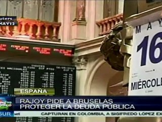 Rajoy pide a la UE proteger la deuda pública de España