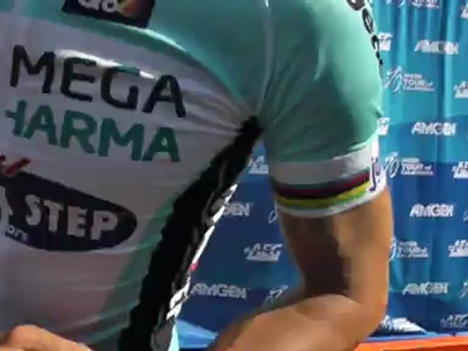 Tom Boonen after stage 3 of the 2012 Amgen Tour of California