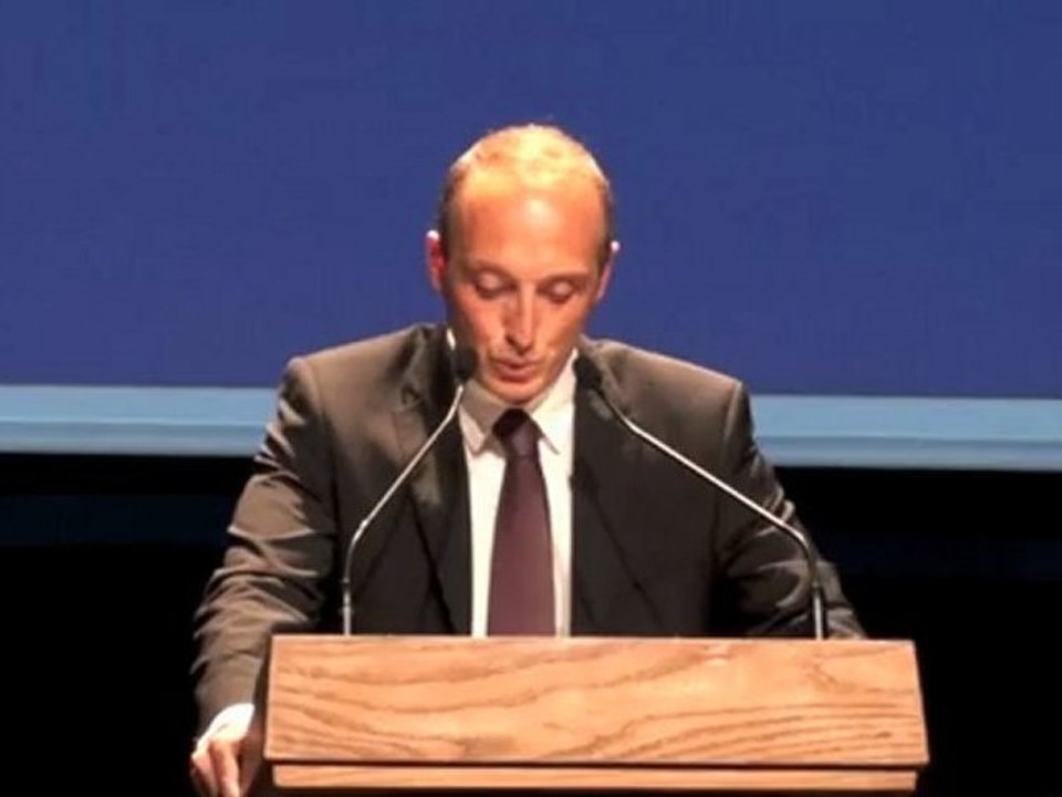 Discours de Laurent Marcangeli au Palais des Congrès. Ajaccio, le 15 mai 2012