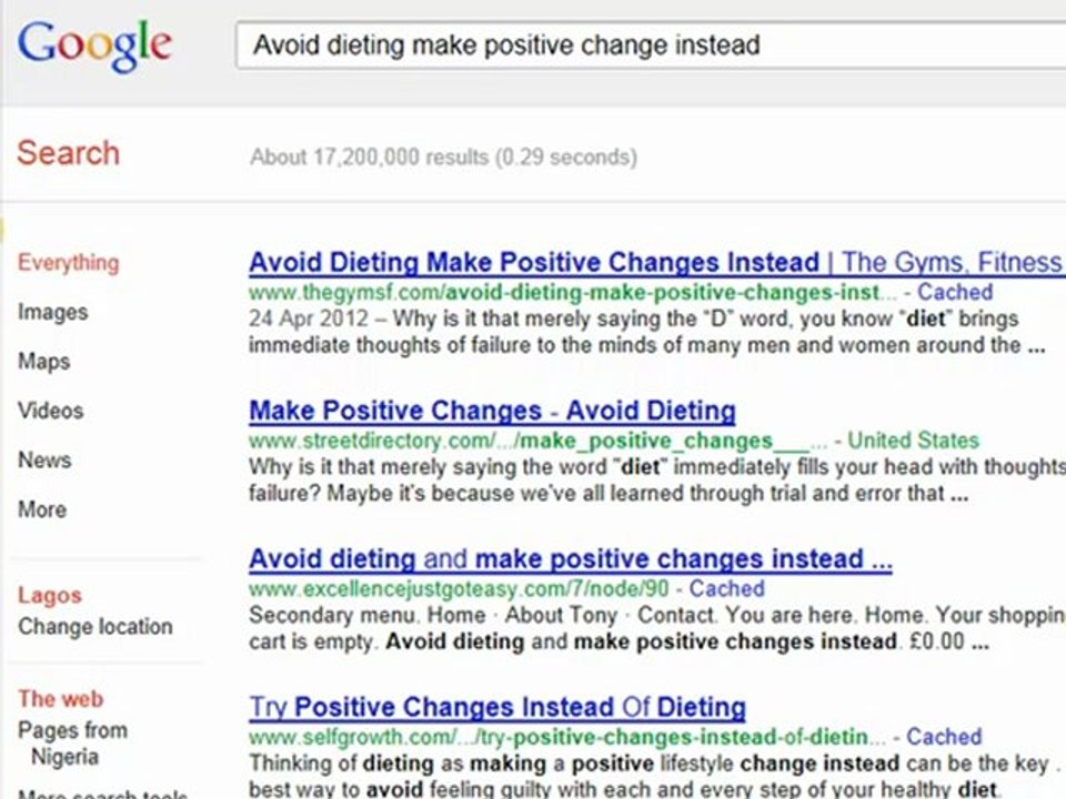 Avoid Dieting Make Positive Changes Instead