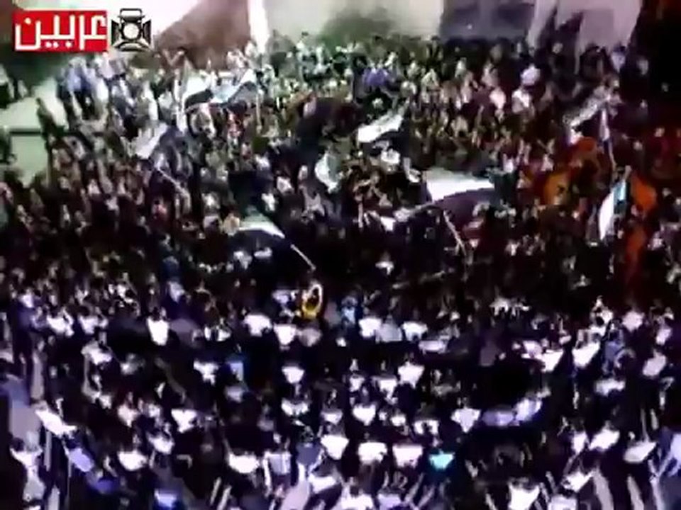 Syria  فري برس ريف دمشق عربين مظاهرة مسائية  16 5 2012 ج1 Damascus