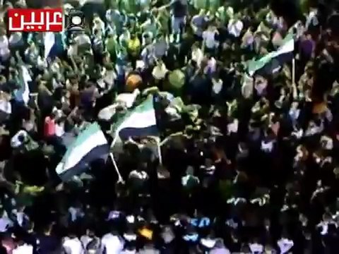 Syria فري برس ريف دمشق عربين مظاهرة مسائية 16 5 2012 ج2 Damascus