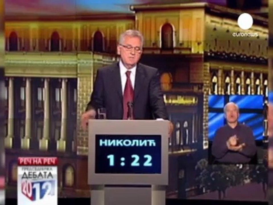Serbian presidential candidates take part in TV duel
