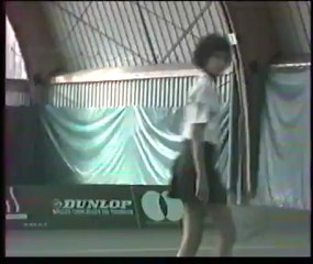 Virginie RAZZANO à 13 et 14 ans Entraînement Tennis, Practice