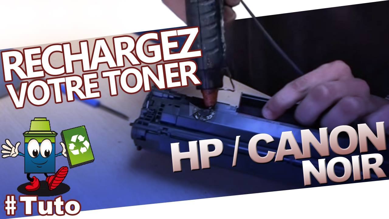 Recharger un toner noir Hp ou Canon