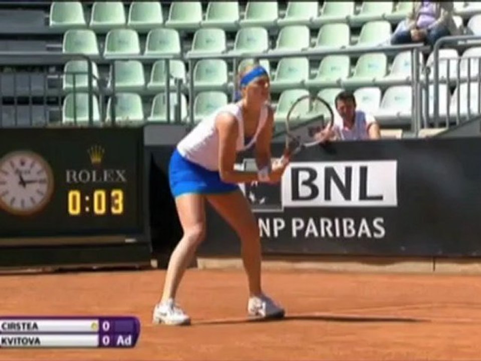 Rom: Kvitova im Viertelfinale