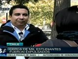 Estudiantes chilenos mantienen sus movilzaciones