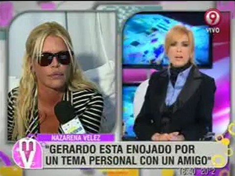 Pronto.com.ar Nazarena Vélez habla de Gerardo