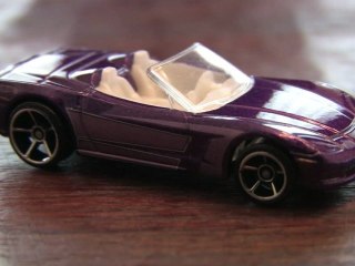 CORVETTE C6 CONVERTIBLE (purple) Hot Wheels review by CGR Garage