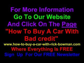 How To Buy A Car With Bad Credit 1.3