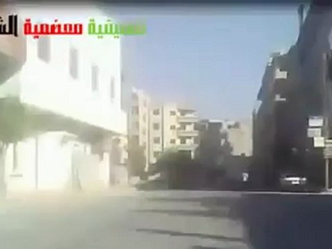 Syria فري برس ريف دمشق معضمية الشام دخول سيارات الشبيحةوالأمن17 05 2012 Damascus
