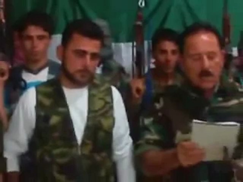 Syria فري برس ادلب بيان تشكيل كتيبة اتحاد شباب الغاب في ريف حماه  17 5 2012 Idlib