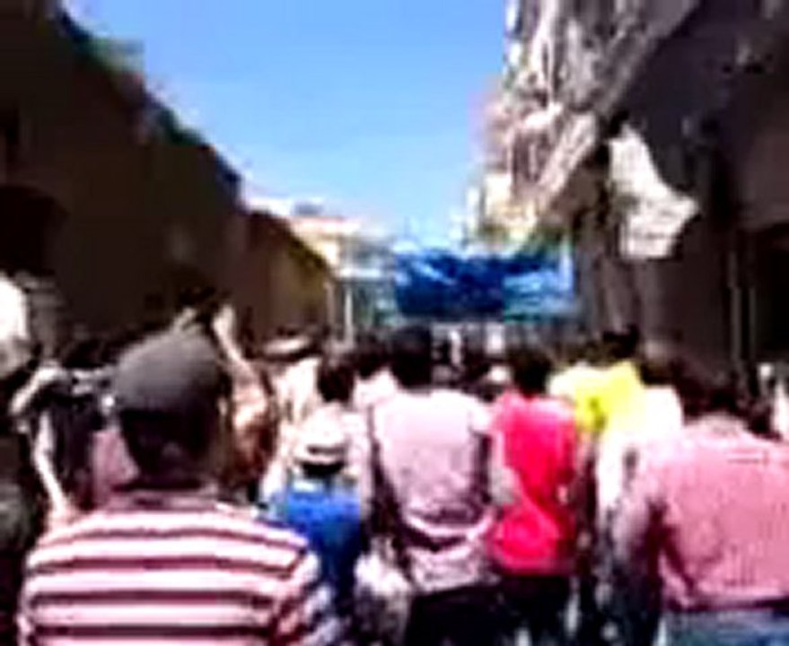 Syria فري برس حمــاة المحتلة مظاهرة  المناخ   هي لله لا للسلطة ولا للجاه 2012 5 17 Hama