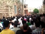 Syria فري برس   حماة المحتلة مورك  مظاهرة نصرة لمدينة خان شيخون  17 5 2012 Hama